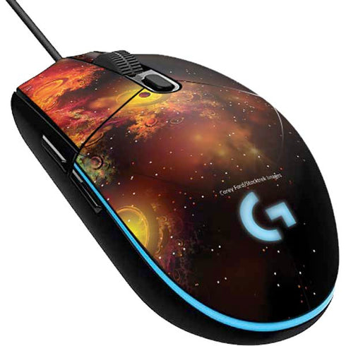 StockTrek Colorful Nebulae and Interstellar Matter G203 Prodigy RGB Wired Gaming Mouse Skin